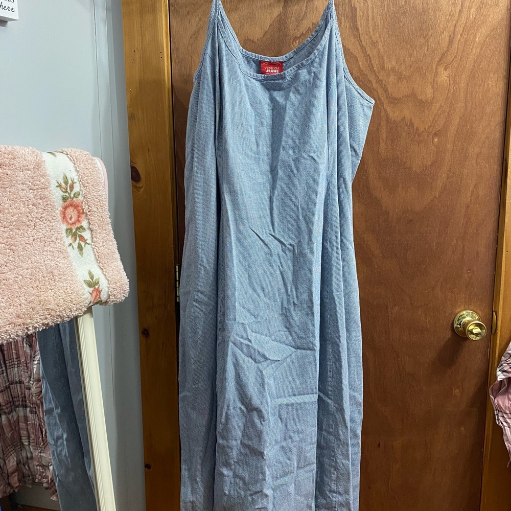 Casual Blue Dress Venezia Plus Size 26 NWT